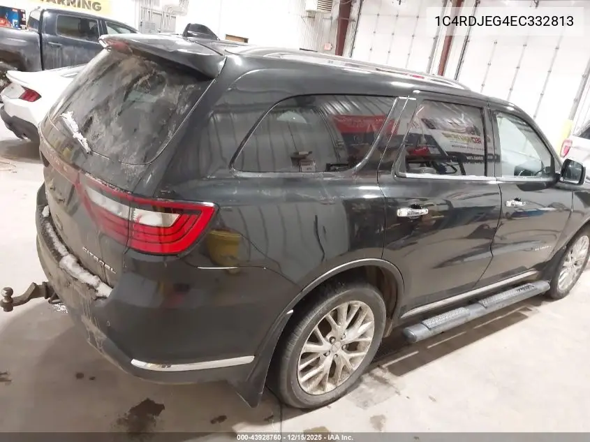 1C4RDJEG4EC332813 2014 Dodge Durango Citadel