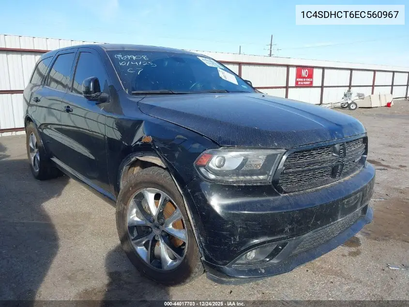 1C4SDHCT6EC560967 2014 Dodge Durango R/T