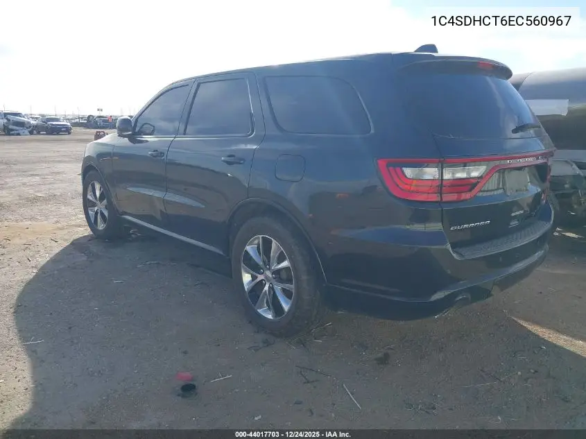 1C4SDHCT6EC560967 2014 Dodge Durango R/T