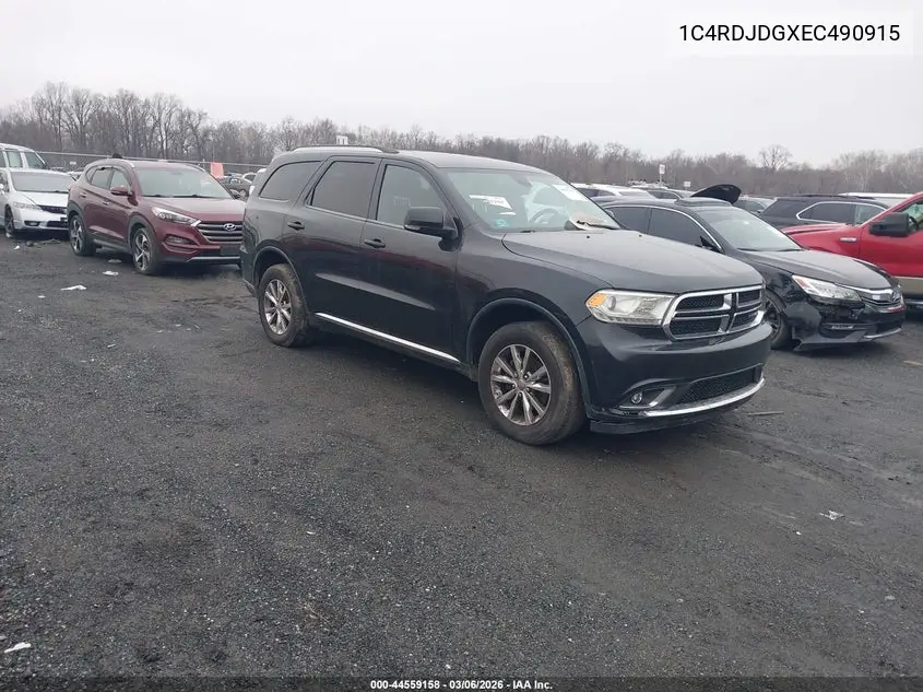 1C4RDJDGXEC490915 2014 Dodge Durango Limited