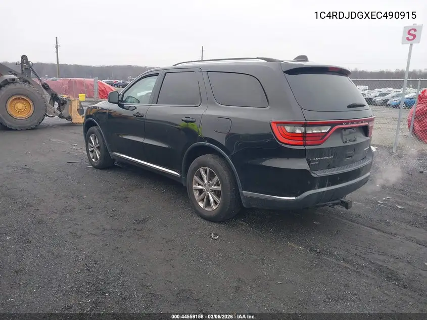 1C4RDJDGXEC490915 2014 Dodge Durango Limited