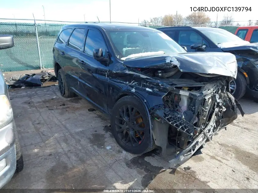 1C4RDJDGXFC139794 2015 Dodge Durango Limited