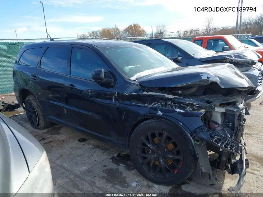 1C4RDJDGXFC139794 2015 Dodge Durango Limited