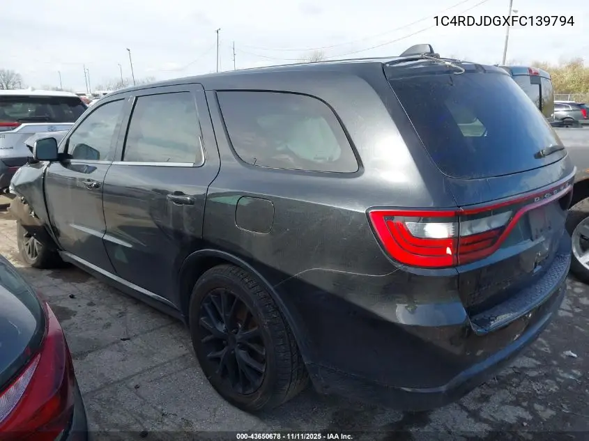 1C4RDJDGXFC139794 2015 Dodge Durango Limited