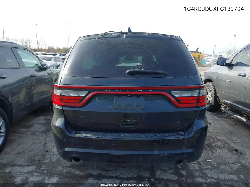 1C4RDJDGXFC139794 2015 Dodge Durango Limited