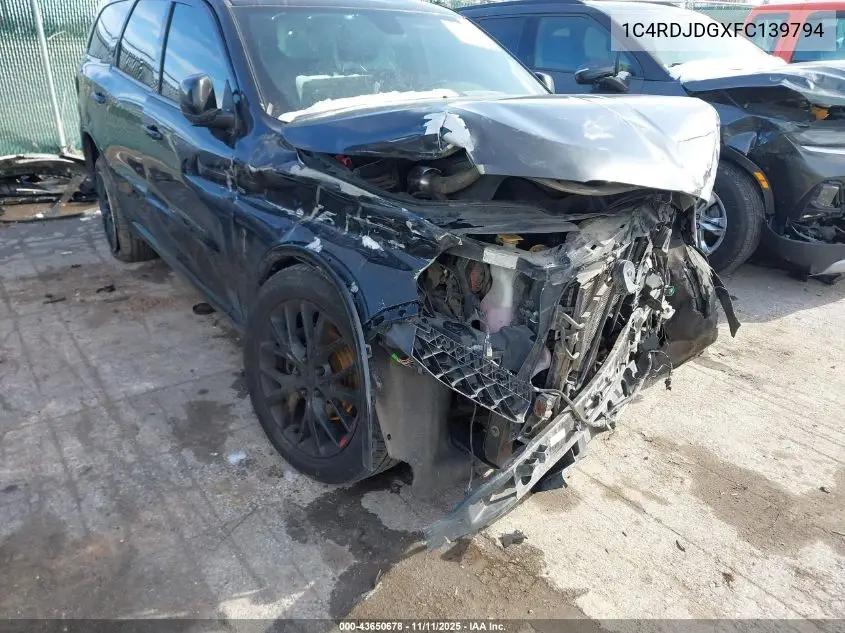 1C4RDJDGXFC139794 2015 Dodge Durango Limited