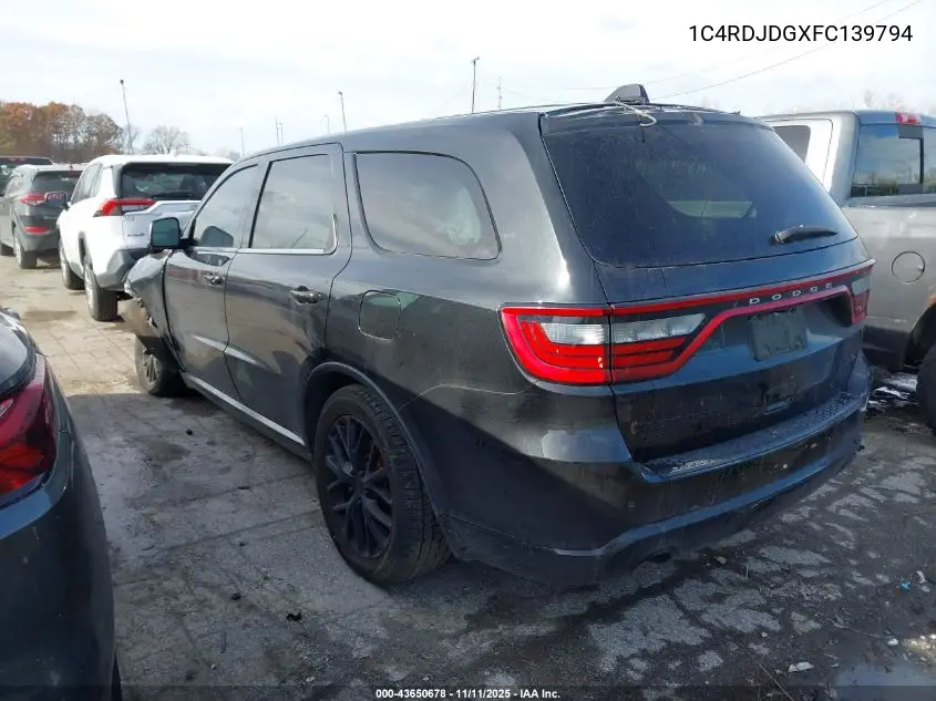 1C4RDJDGXFC139794 2015 Dodge Durango Limited