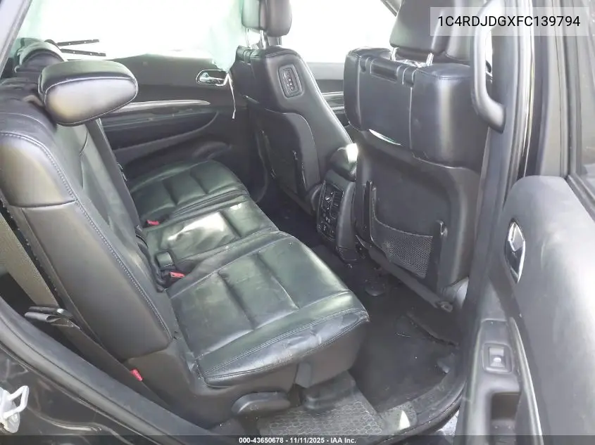 1C4RDJDGXFC139794 2015 Dodge Durango Limited