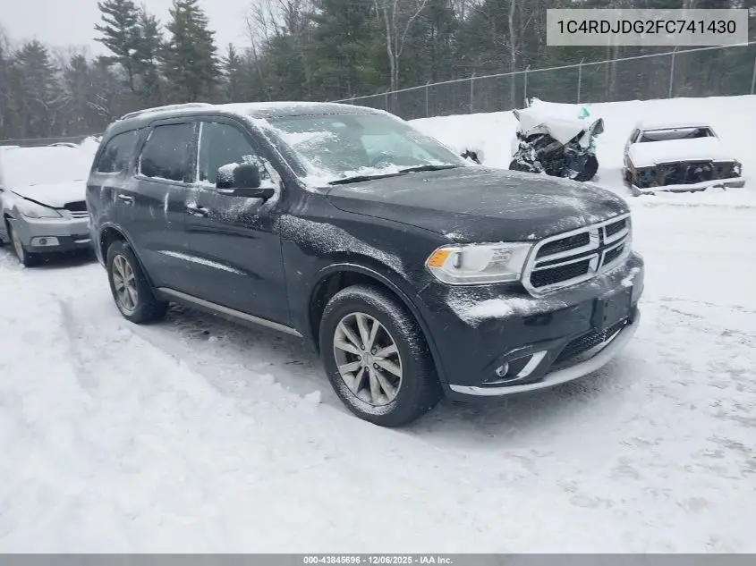 1C4RDJDG2FC741430 2015 Dodge Durango Limited