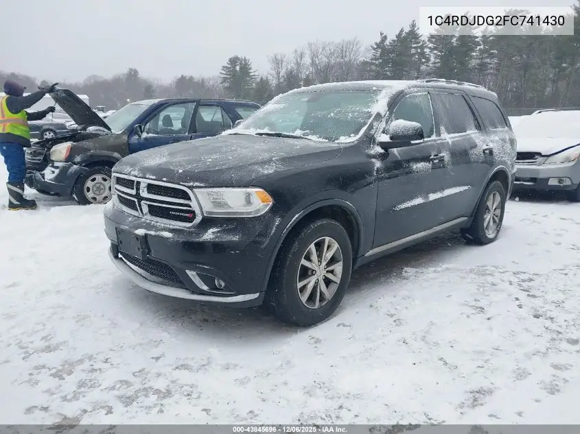1C4RDJDG2FC741430 2015 Dodge Durango Limited