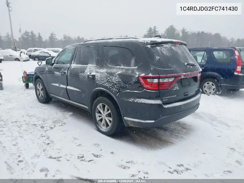 1C4RDJDG2FC741430 2015 Dodge Durango Limited