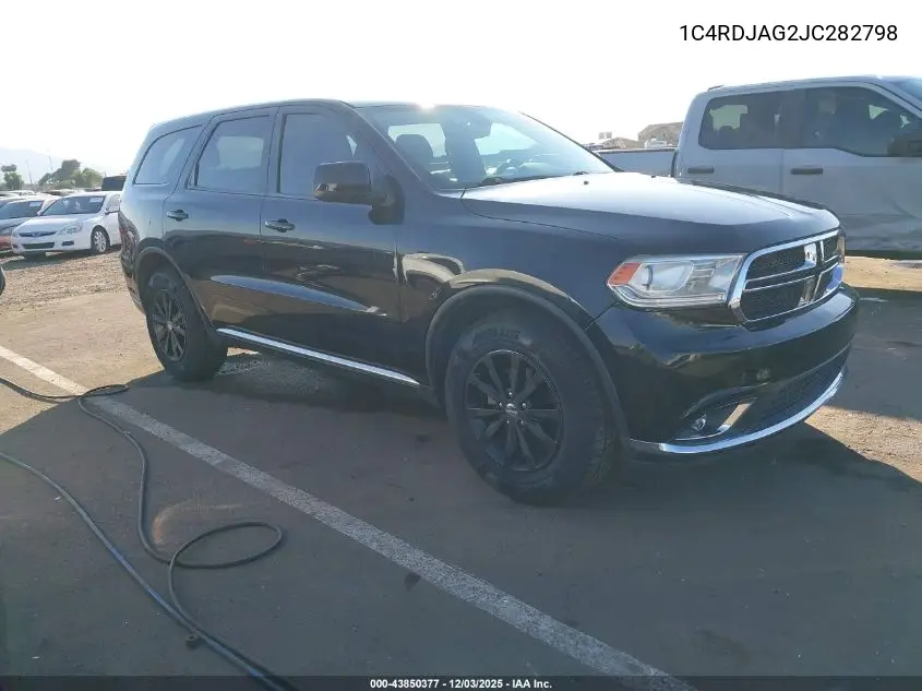 1C4RDJAG2JC282798 2018 Dodge Durango Sxt Awd