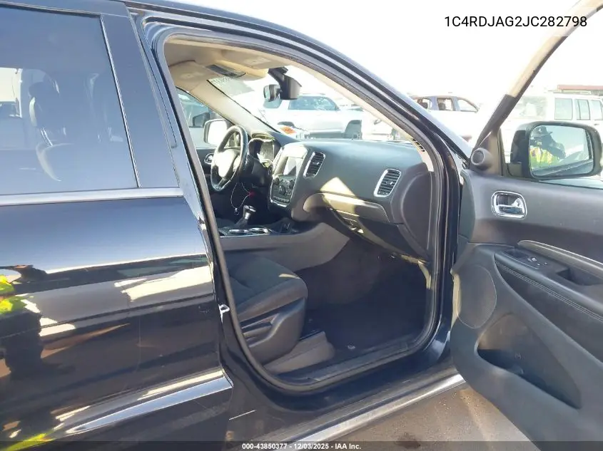 1C4RDJAG2JC282798 2018 Dodge Durango Sxt Awd