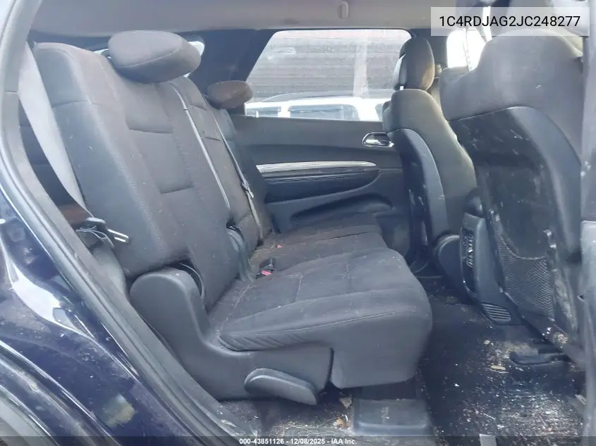 1C4RDJAG2JC248277 2018 Dodge Durango Sxt Awd