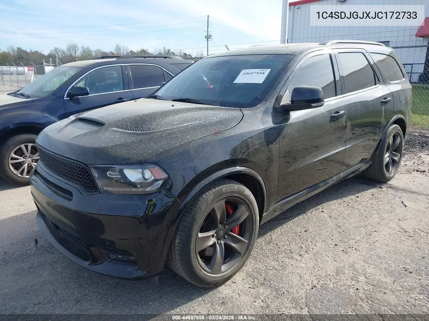 1C4SDJGJXJC172733 2018 Dodge Durango Srt Awd