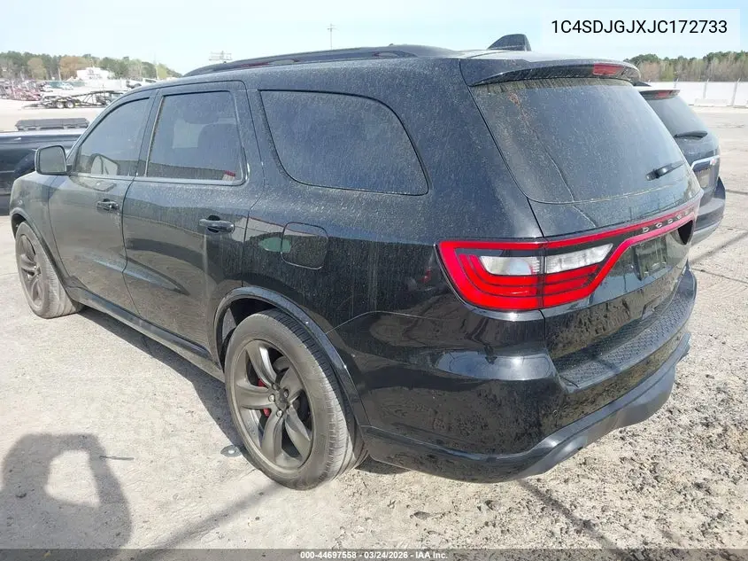 1C4SDJGJXJC172733 2018 Dodge Durango Srt Awd