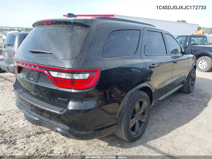 1C4SDJGJXJC172733 2018 Dodge Durango Srt Awd