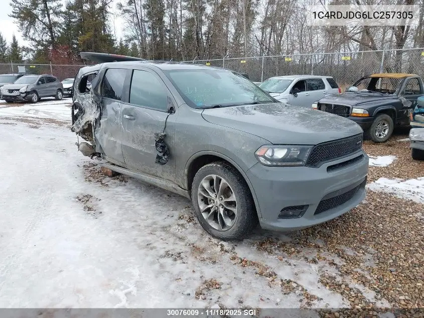 1C4RDJDG6LC257305 2020 Dodge Durango Gt