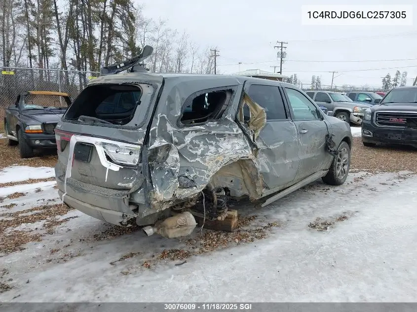 1C4RDJDG6LC257305 2020 Dodge Durango Gt