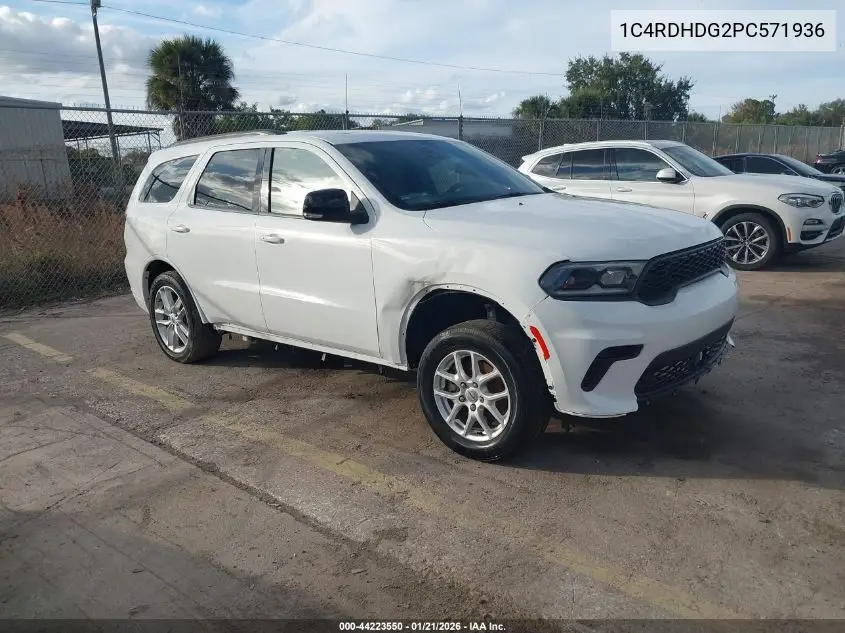 1C4RDHDG2PC571936 2023 Dodge Durango Gt Plus Rwd