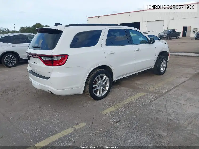 1C4RDHDG2PC571936 2023 Dodge Durango Gt Plus Rwd