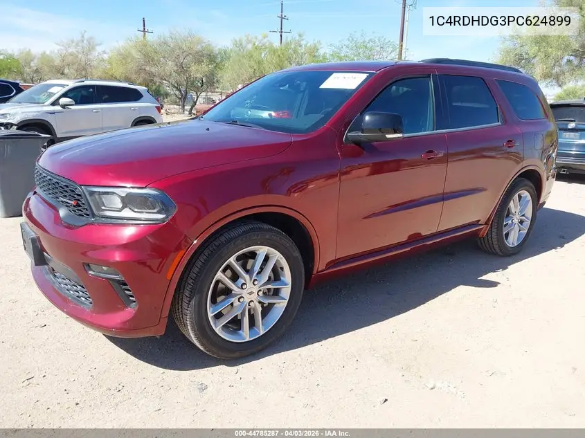 1C4RDHDG3PC624899 2023 Dodge Durango Gt Plus Rwd