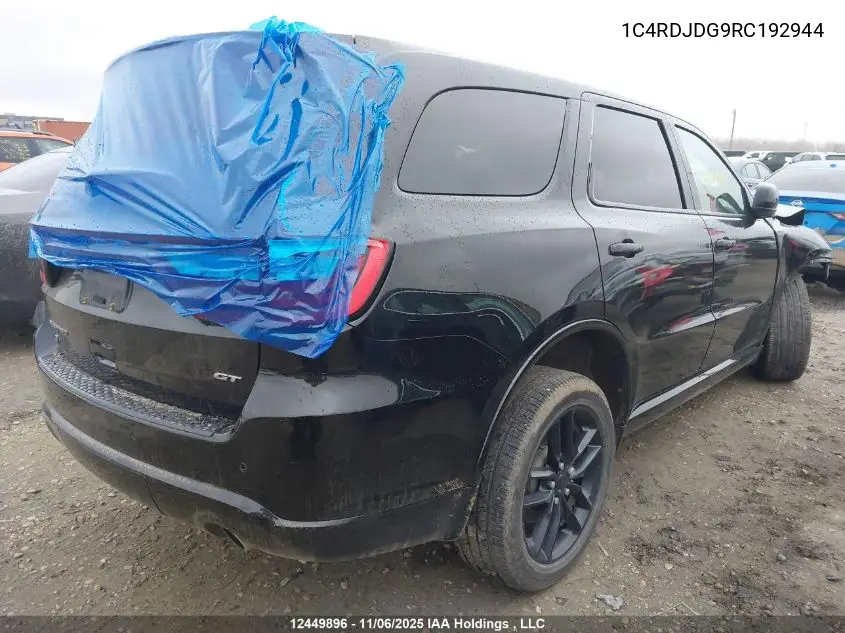 1C4RDJDG9RC192944 2024 Dodge Durango Gt