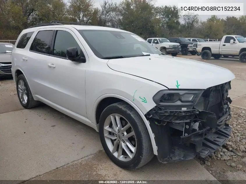 1C4RDHDG8RC152234 2024 Dodge Durango Gt Plus Rwd