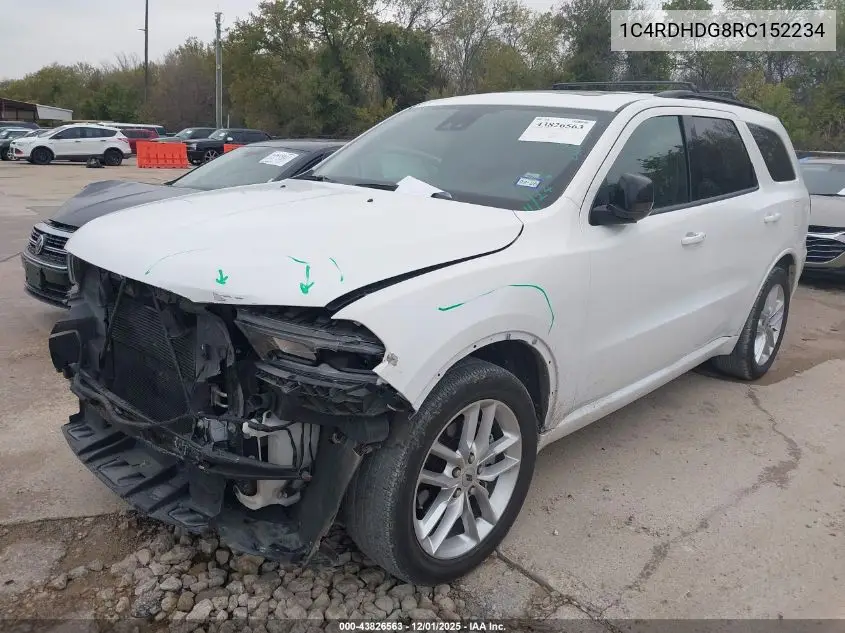 1C4RDHDG8RC152234 2024 Dodge Durango Gt Plus Rwd
