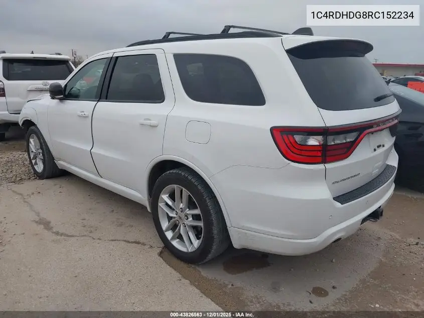 1C4RDHDG8RC152234 2024 Dodge Durango Gt Plus Rwd