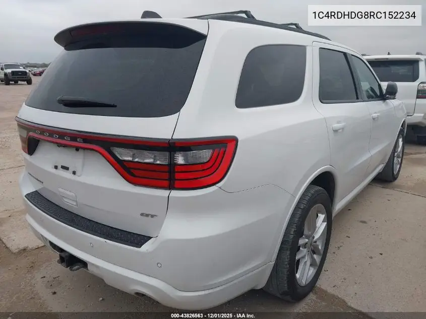 1C4RDHDG8RC152234 2024 Dodge Durango Gt Plus Rwd