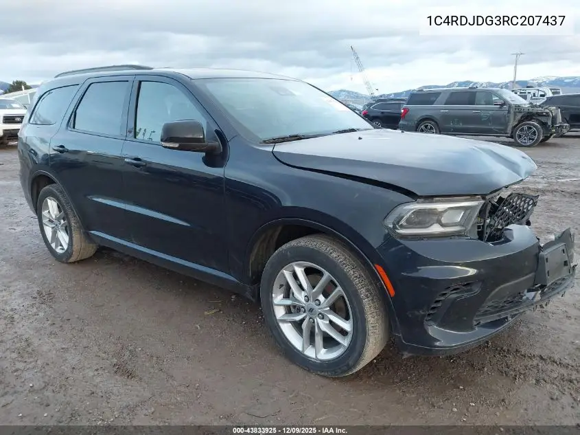 1C4RDJDG3RC207437 2024 Dodge Durango Gt Plus Awd