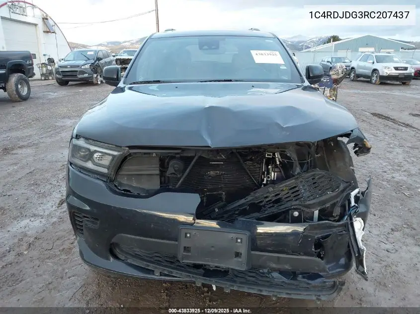 1C4RDJDG3RC207437 2024 Dodge Durango Gt Plus Awd