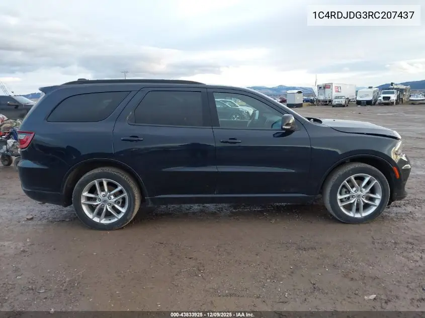 1C4RDJDG3RC207437 2024 Dodge Durango Gt Plus Awd