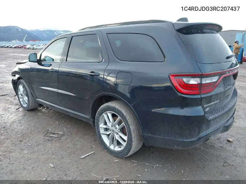 1C4RDJDG3RC207437 2024 Dodge Durango Gt Plus Awd