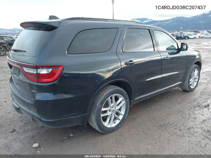 1C4RDJDG3RC207437 2024 Dodge Durango Gt Plus Awd