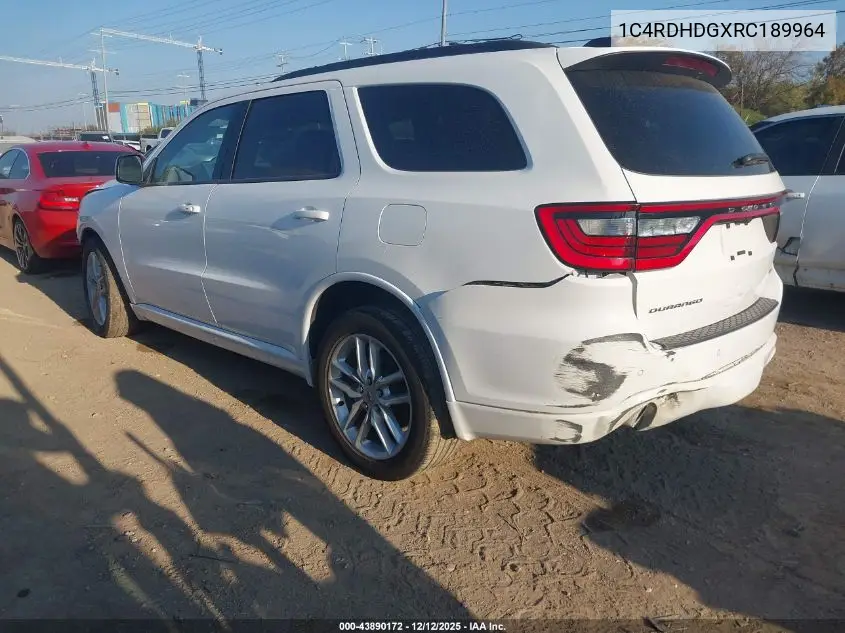 1C4RDHDGXRC189964 2024 Dodge Durango Gt Plus Rwd