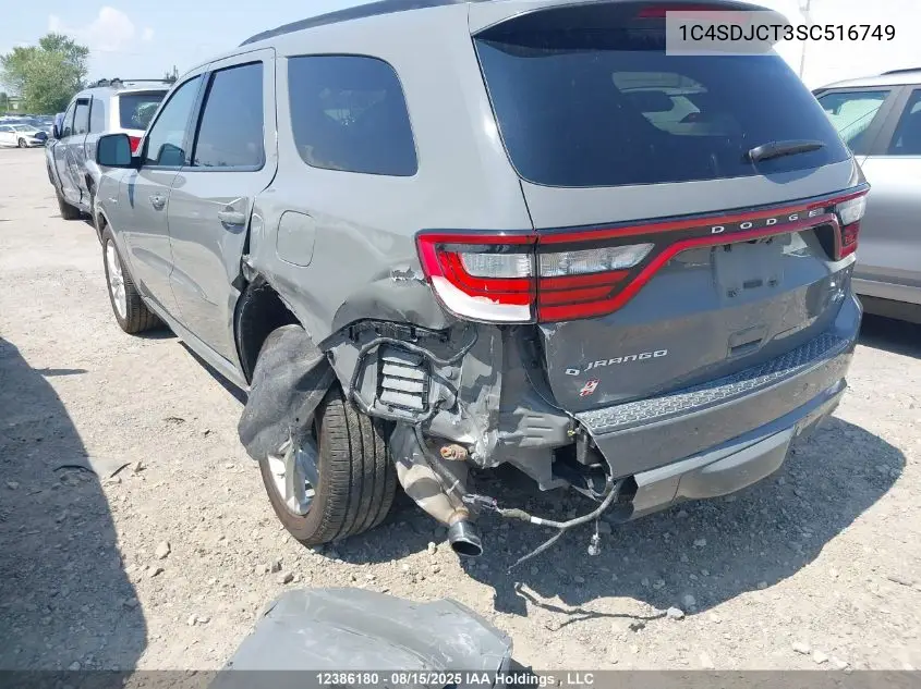 1C4SDJCT3SC516749 2025 Dodge Durango R/T