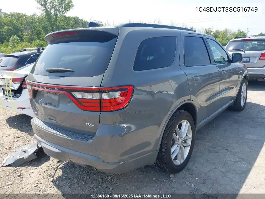 1C4SDJCT3SC516749 2025 Dodge Durango R/T