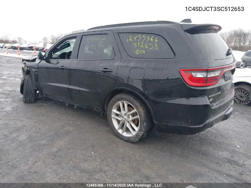 1C4SDJCT3SC512653 2025 Dodge Durango R/T