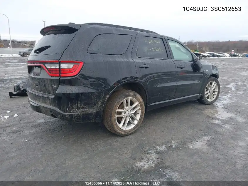 1C4SDJCT3SC512653 2025 Dodge Durango R/T