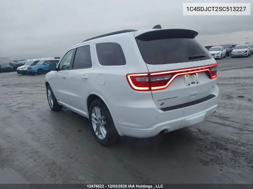 1C4SDJCT2SC513227 2025 Dodge Durango R/T