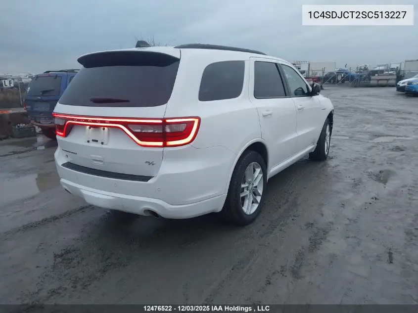 1C4SDJCT2SC513227 2025 Dodge Durango R/T