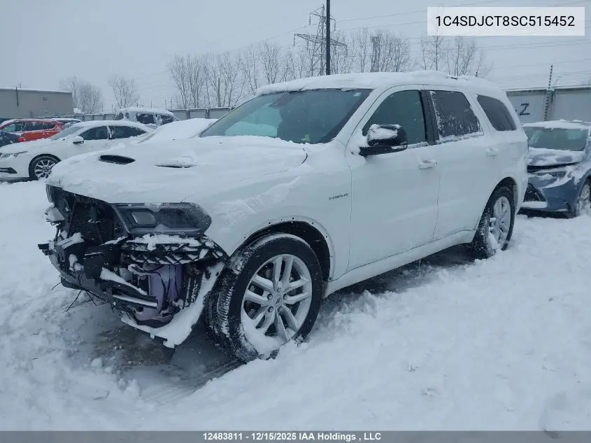 1C4SDJCT8SC515452 2025 Dodge Durango R/T