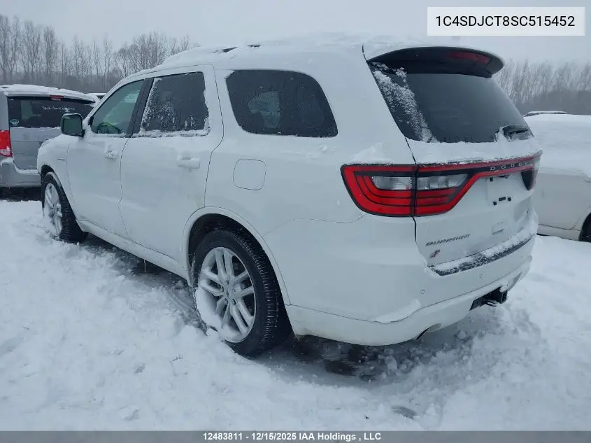 1C4SDJCT8SC515452 2025 Dodge Durango R/T