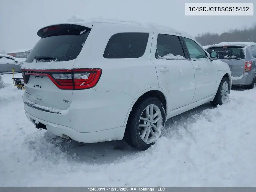 1C4SDJCT8SC515452 2025 Dodge Durango R/T