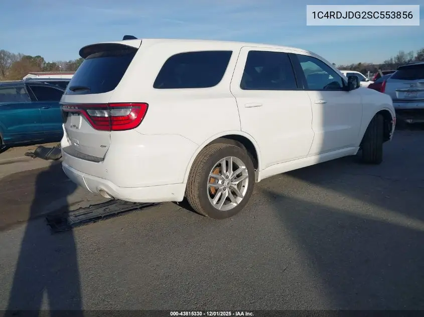 1C4RDJDG2SC553856 2025 Dodge Durango Gt Awd