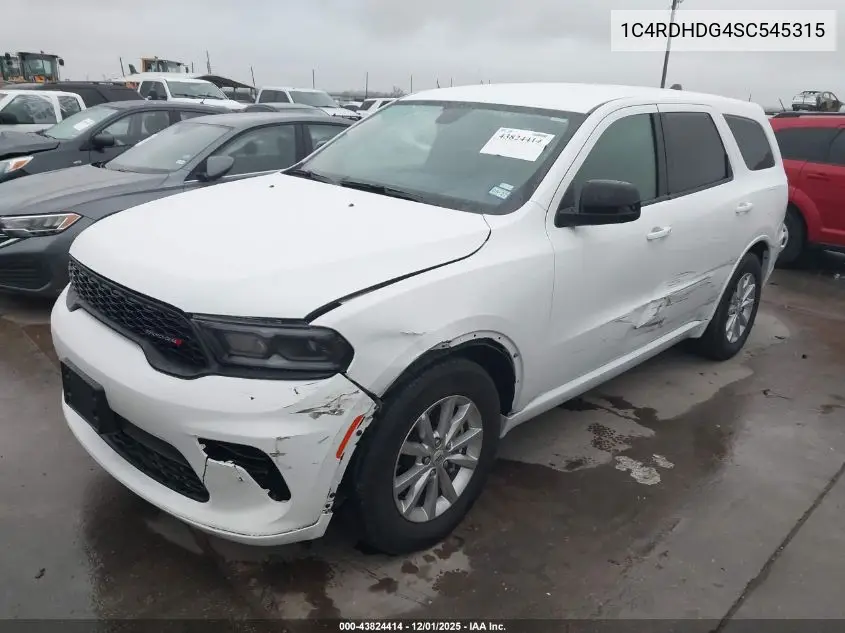 1C4RDHDG4SC545315 2025 Dodge Durango Gt Rwd