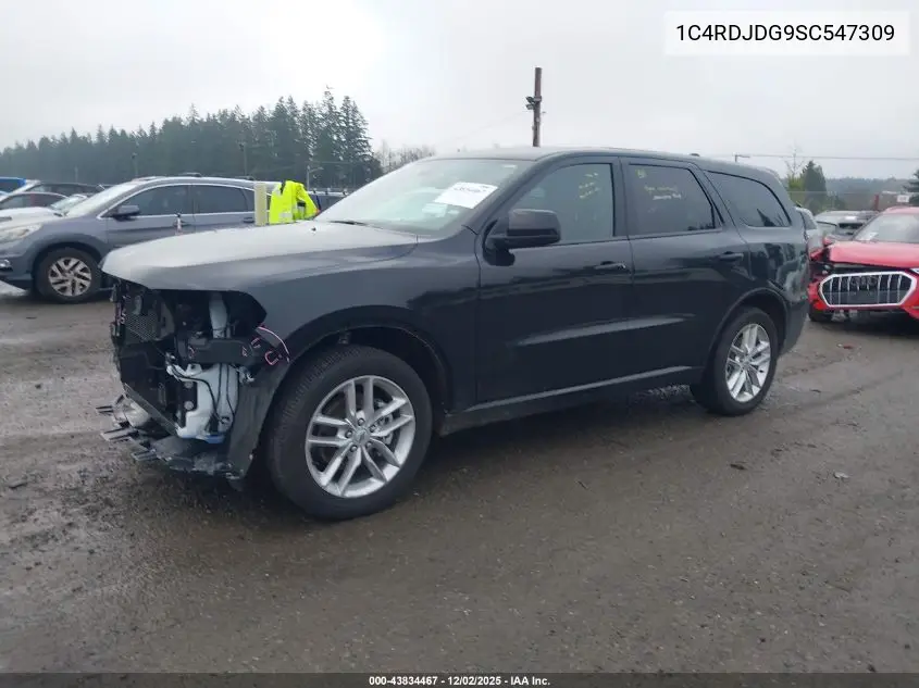 1C4RDJDG9SC547309 2025 Dodge Durango Gt Awd