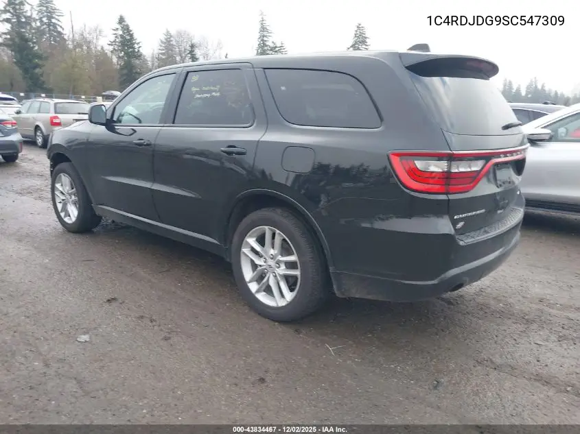 1C4RDJDG9SC547309 2025 Dodge Durango Gt Awd